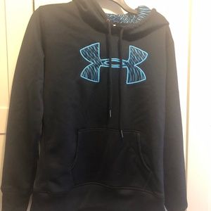 Black and Blue Under Armour Hoodie